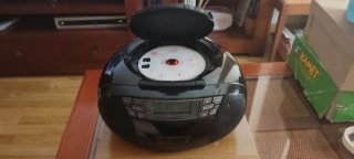 Radio CD Cassette Sunstech CXUM53 Negra