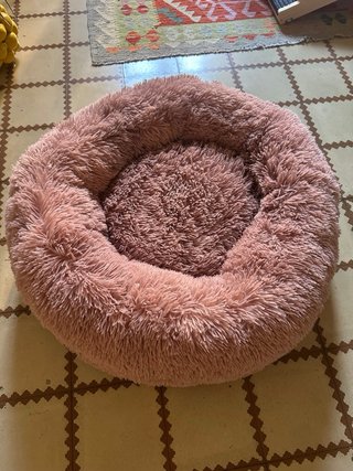 Cama Relajante Perro Mediano Rosa