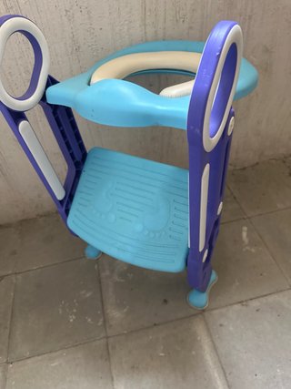 Silla WC infantil azul y morado