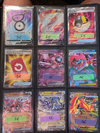 Lote Cartas Pokémon V, EX, VMAX