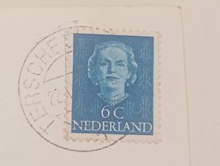 Postal Terschelling Bosplaat Holanda Años 50