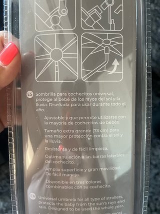 Sombrilla para carrito de bebé