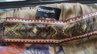 Pantalón Desigual Safari Beige Multicolor