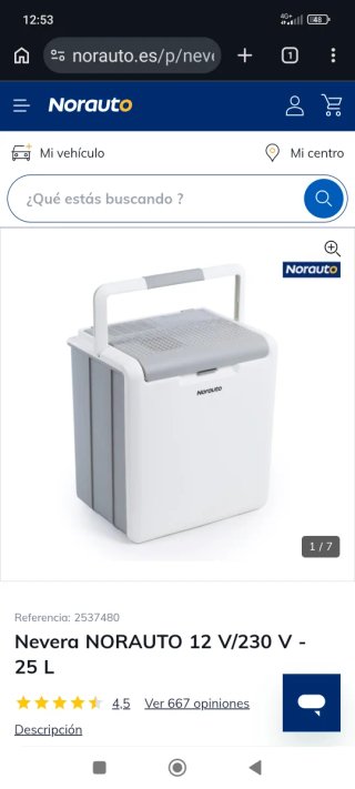 Nevera portátil Norauto 25L