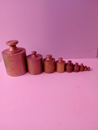 Juego de pesas de metal