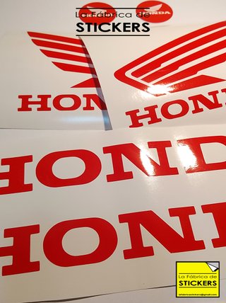 Pack 8 Pegatinas HONDA Vinilo alta calidad