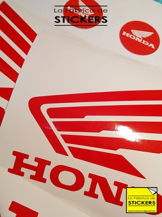 Pack 8 Pegatinas HONDA Vinilo alta calidad