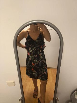 Vestido estampado flores