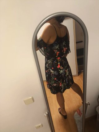 Vestido estampado flores