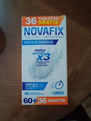 Novafix Tabletas Limpiadoras Prótesis Dentales