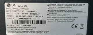 Televisor LG 32 LD 450 Negro
