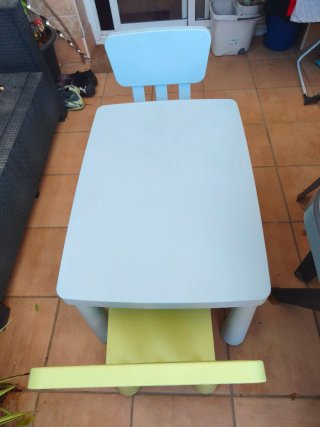 Conjunto Mesa y 2 Sillas Niños Ikea Mamut