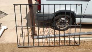 Reja de hierro macizo y baranda