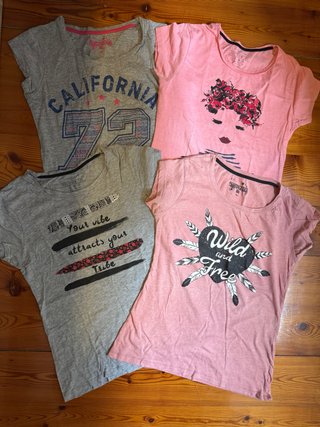 Pack 4 Camisetas Talla S/36
