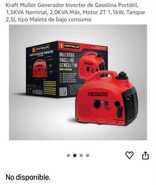 Generador Inverter Gasolina 2KW Portátil