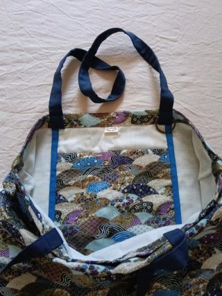 Bolsa Tote Bag Estampada en tonos azules