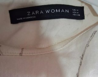 Vestido Zara Woman floral talla M