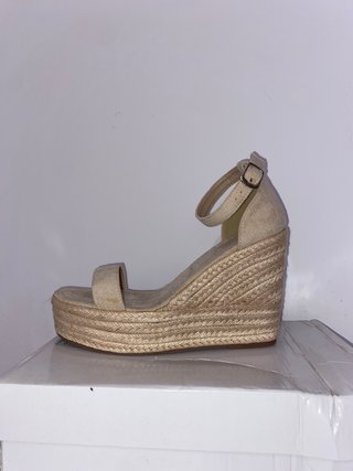 Cuñas esparto beige