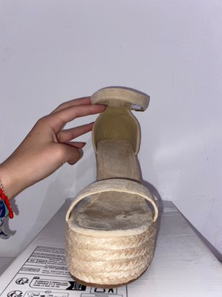 Cuñas esparto beige