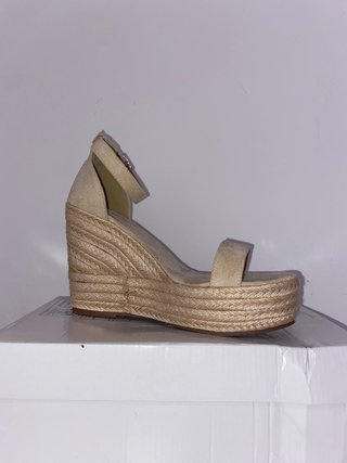 Cuñas esparto beige