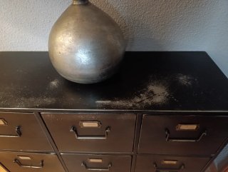 Cajonera Industrial Negra Metálica