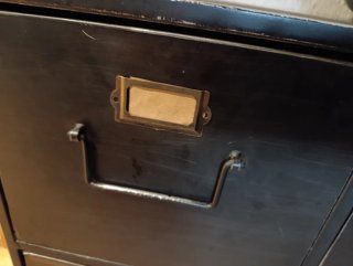 Cajonera Industrial Negra Metálica