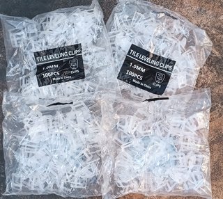 400 Clips Niveladores Azulejos 1.0mm