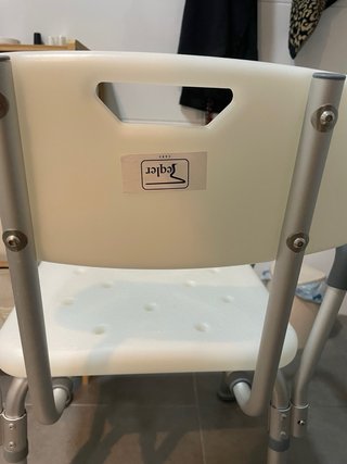 Silla para ducha ortopédica respaldo nueva