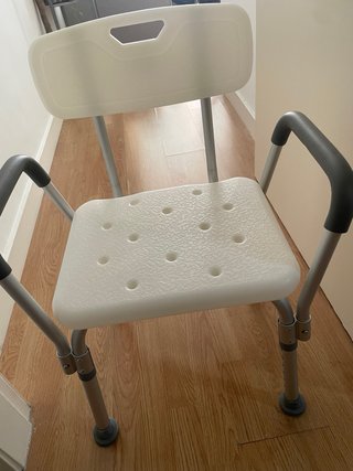 Silla para ducha ortopédica respaldo nueva