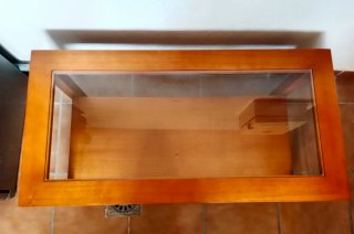 Mesa de centro madera y cristal