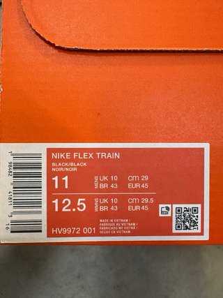 Zapatillas Nike Flex Train Negras Talla 45