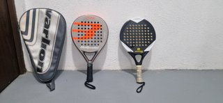 Funda y 2 palas de pádel