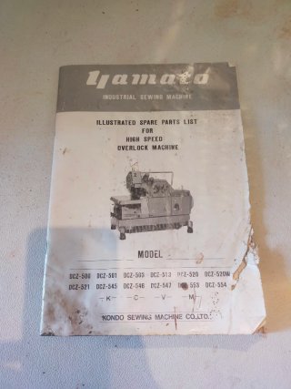 Manuale Ricambi Macchina da Cucire Yamato