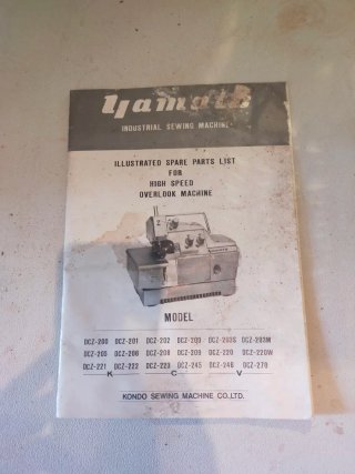 Manuale Ricambi Macchina da Cucire Yamato