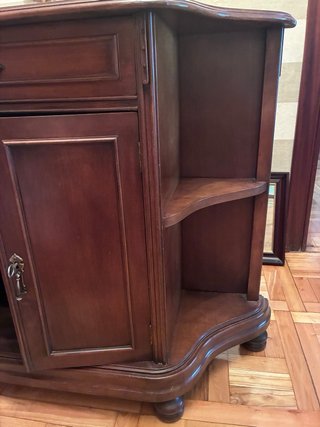 Mueble auxiliar madera 2 puertas
