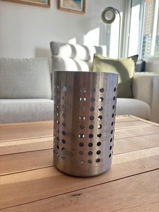 Escurridor cubiertos Ikea metal plateado