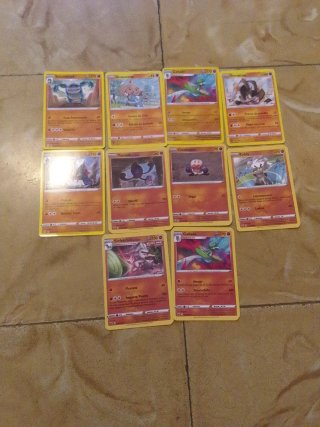 Cartas Pokémon Variadas.son 85 cartas