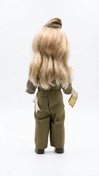 Muñeca antigua ejército tierra CIR 2