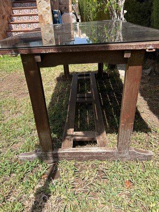 Mesa de madera para exterior