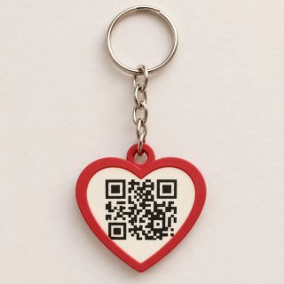 Llavero Corazón con Código QR