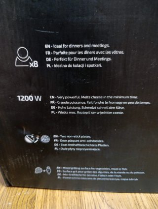 Raclette Cecotec con piedra y parrilla