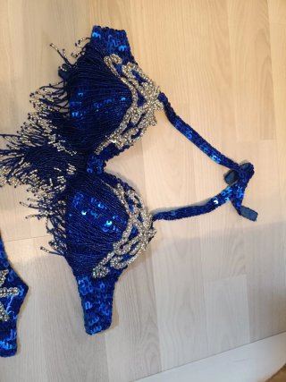 Traje Danza Oriental Azul