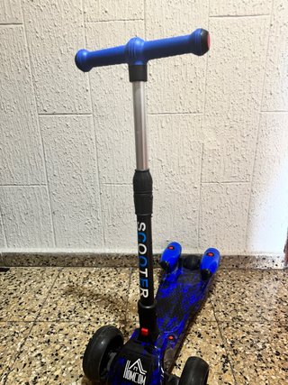 Patinete infantil 3 ruedas azul