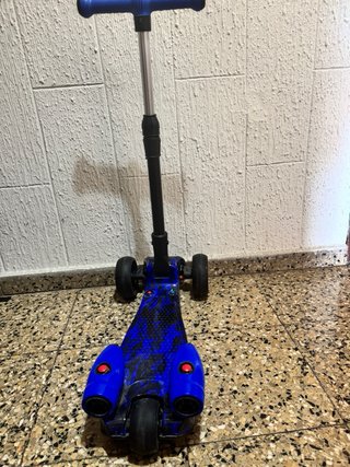 Patinete infantil 3 ruedas azul