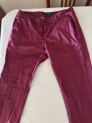 Pantalón chino granate vestir celopman