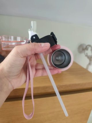 Botella de agua degradado rosa y azul