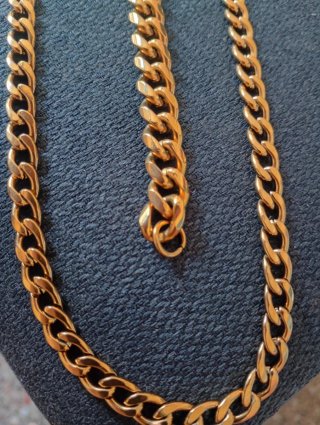 Conjunto Cadena y Pulsera Oro 18k Laminado