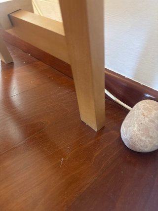 Espejo de pie madera japonesa (hinoki) y cristal