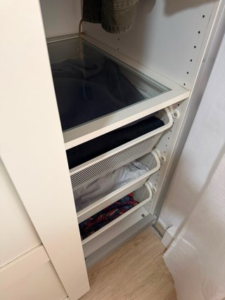 Armario IKEA PAX 150 cm blanco con puertas correde