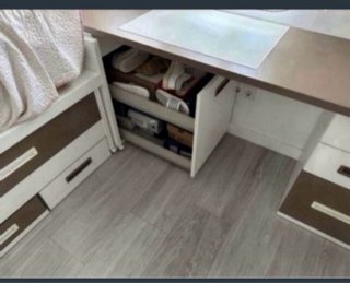 Cama nido juvenil con escritorio